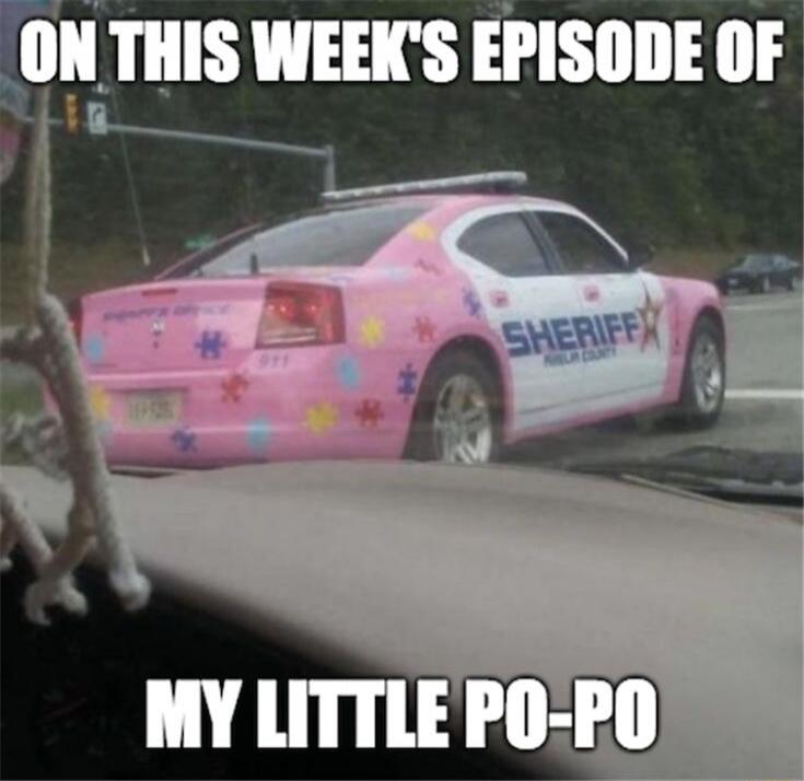ON THIS WEEK'S EPISODE OF MY LITTLE PO-PO