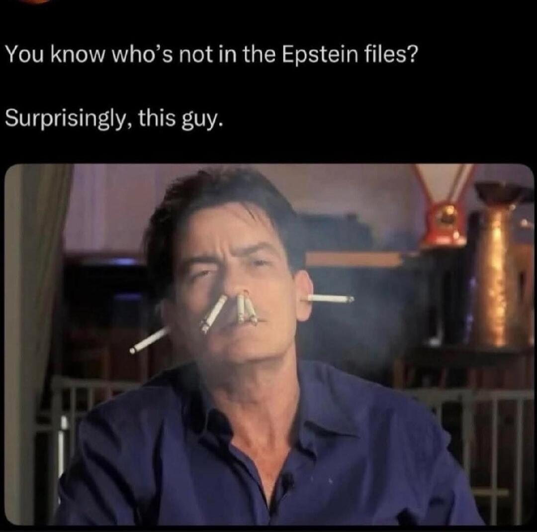 You know who’s not in the Epstein files? Surprisingly, this guy.