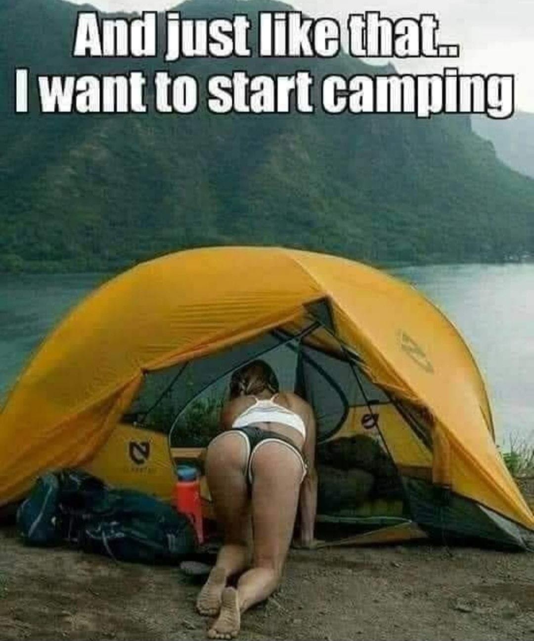 y T LU T T R want to start camping