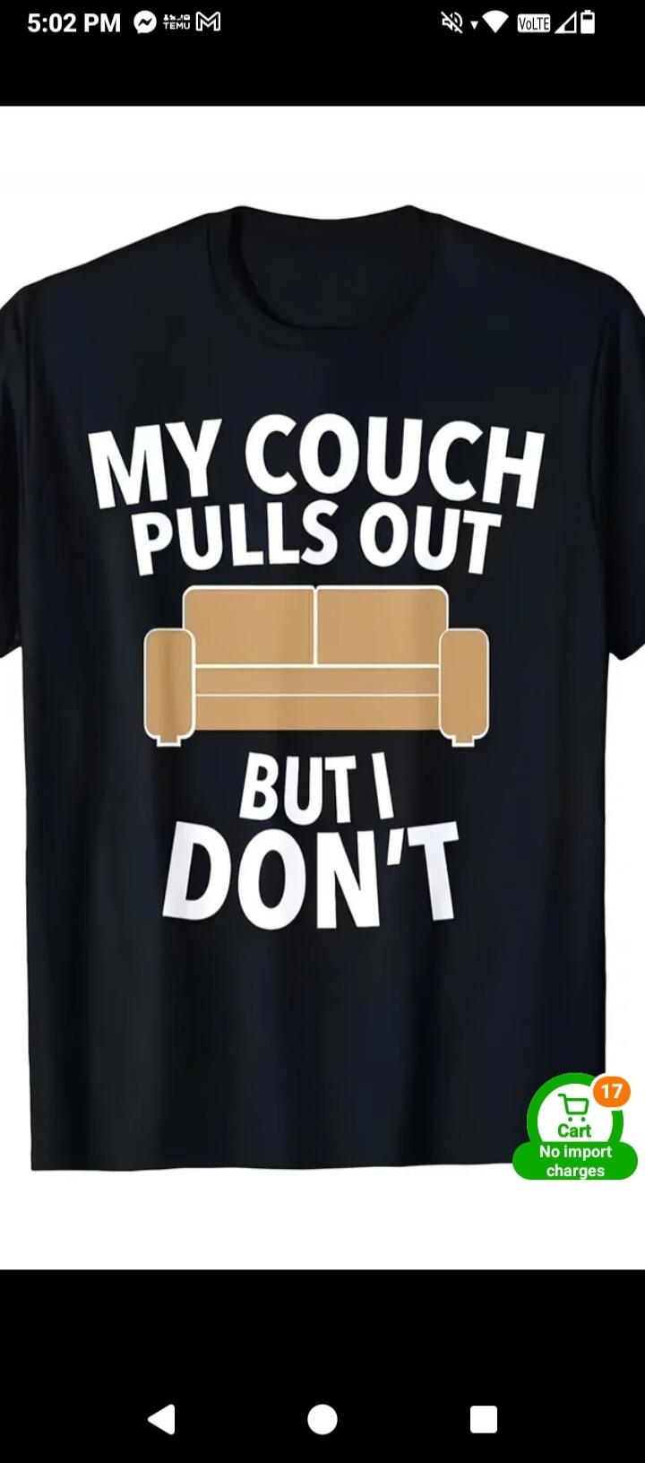 MY COUCH PULLS OUT BUT I DON'T