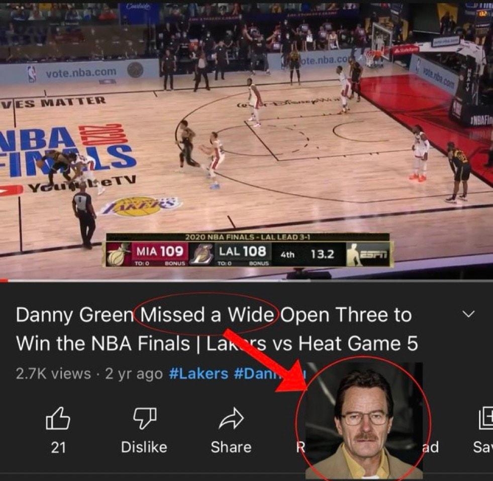 Danny Green Missed a Wide Open Three to v Win the NBA Finals Larars vs Heat Game 5 27K views 2 yr ago Lakers Daniyll P t E 21 ETS Share R ad Sa TonEanTV e