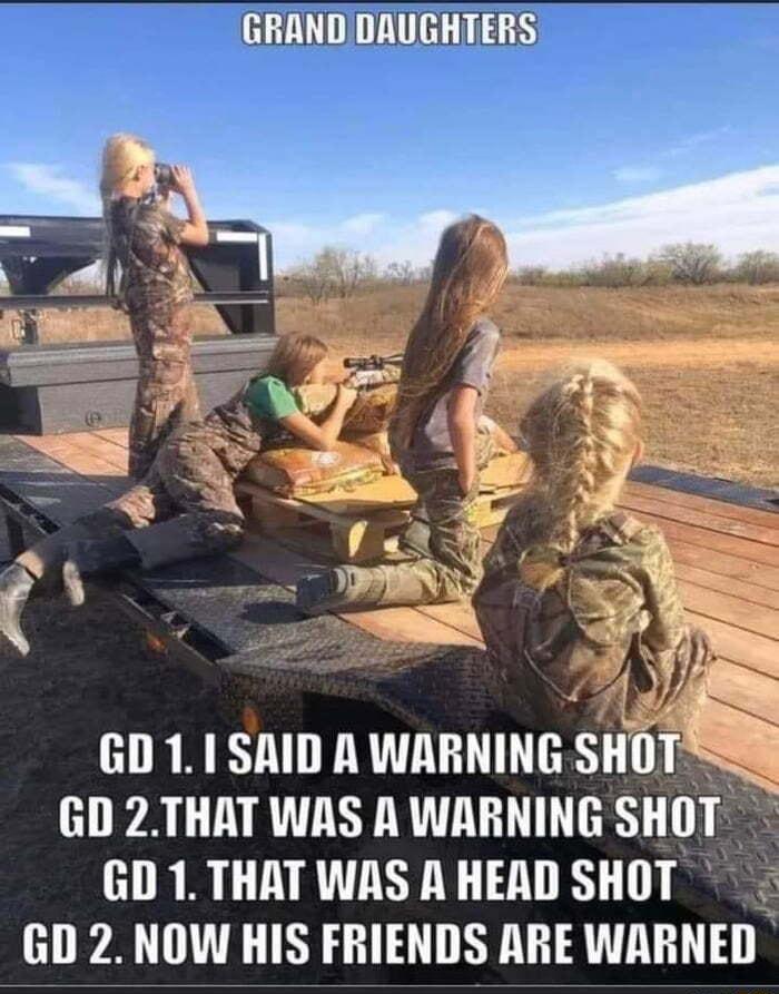 GD 11 SAID A WARNING SHOTSSS H A T R TTTER GD 1 THAT WAS A HEAD SHOT GD 2 NOW HIS FRIENDS ARE WARNED