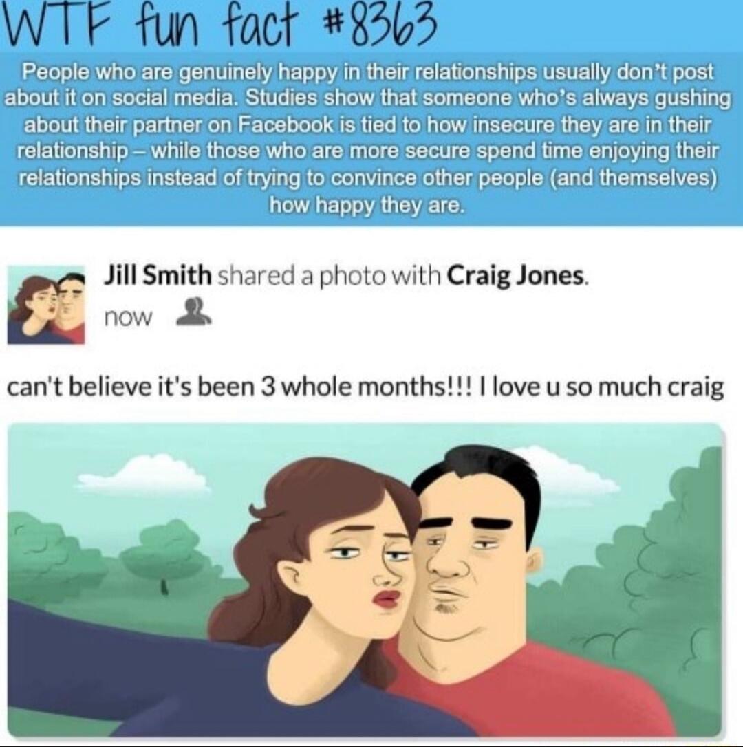 WTF un faor 8b Jill Smith shared a photo with Craig Jones now cant believe its been 3 whole months love u so much craig