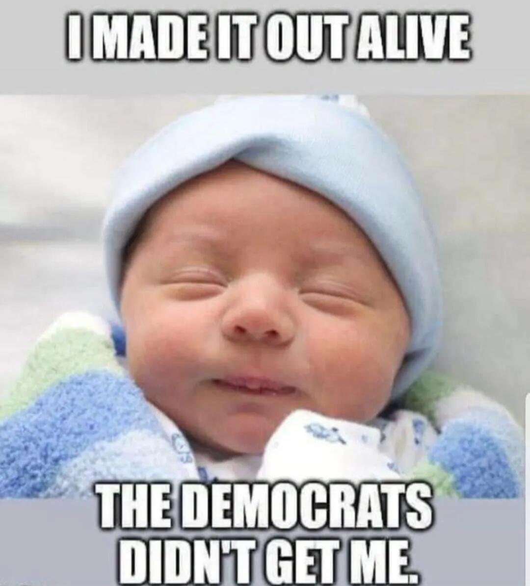 I MADE IT OUT ALIVE. THE DEMOCRATS DIDN'T GET ME.