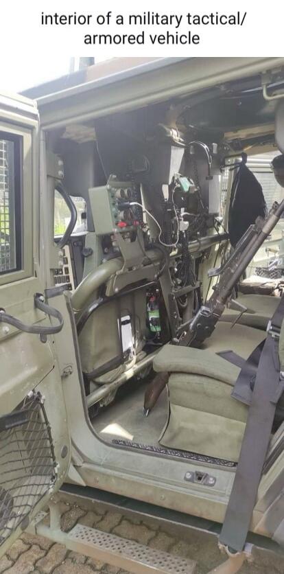 interior of a military tactical/ armored vehicle