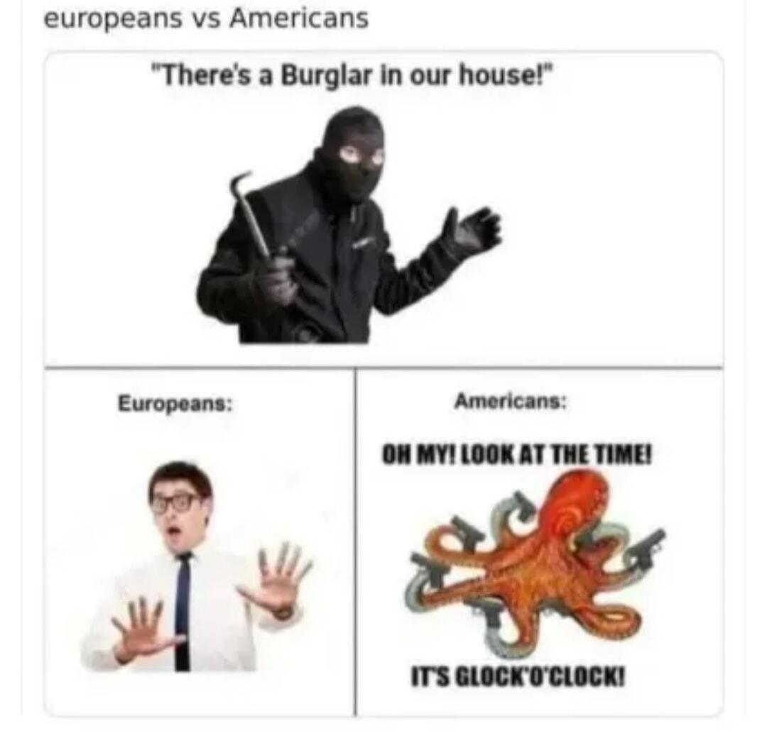 europeans vs Americans. 