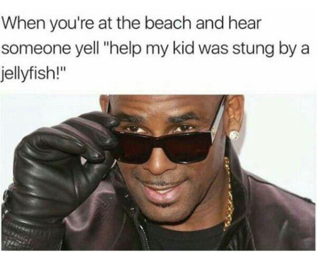 When youre at the beach and hear someone yell help my kid was stung by a jellyfish