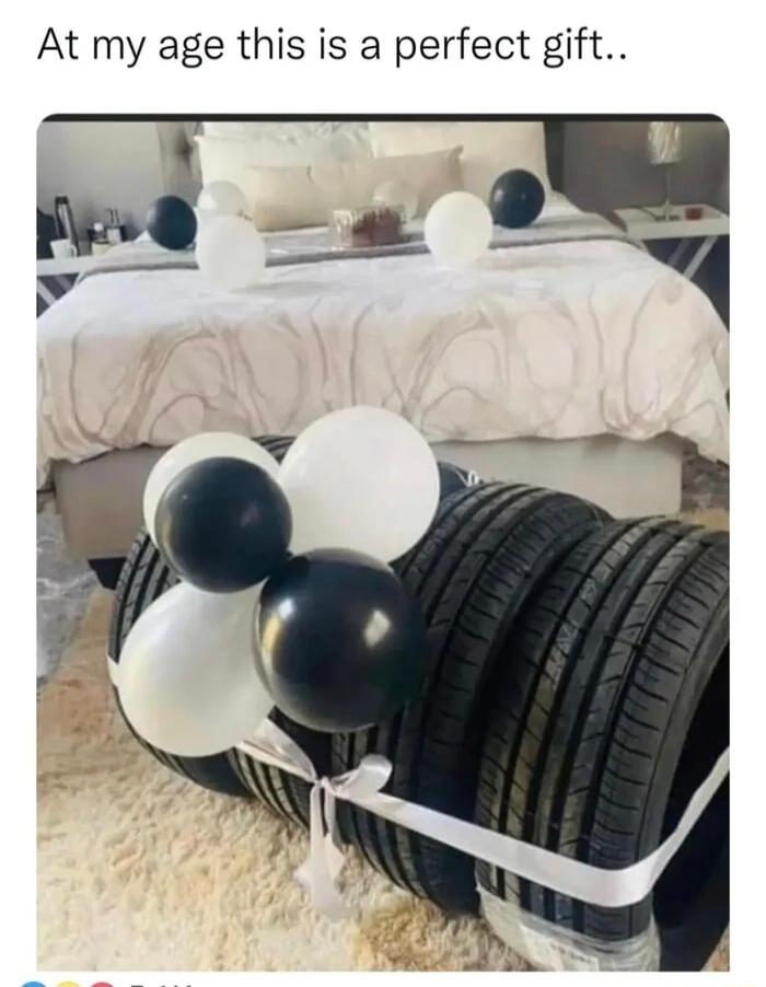 At my age this is a perfect gift