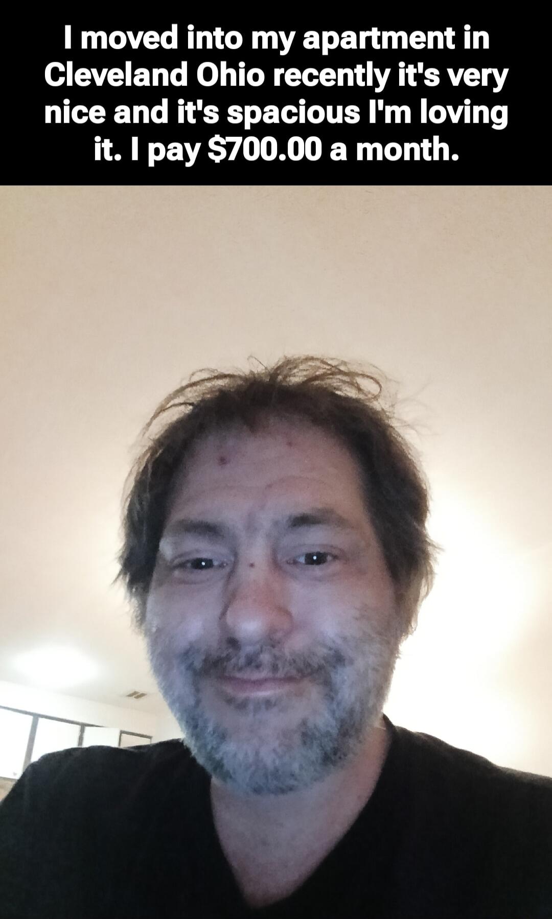 I moved into my apartment in Cleveland Ohio recently it's very nice and it's spacious I'm loving it. I pay $700.00 a month.