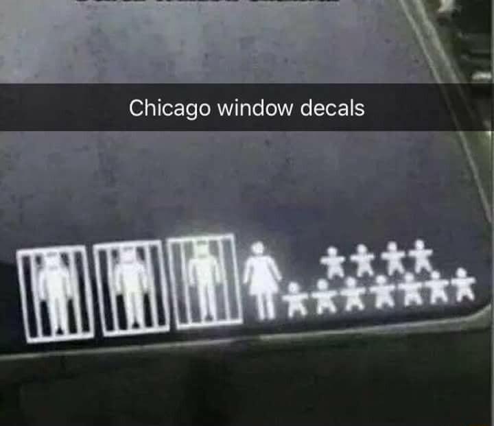 Chicago window decals