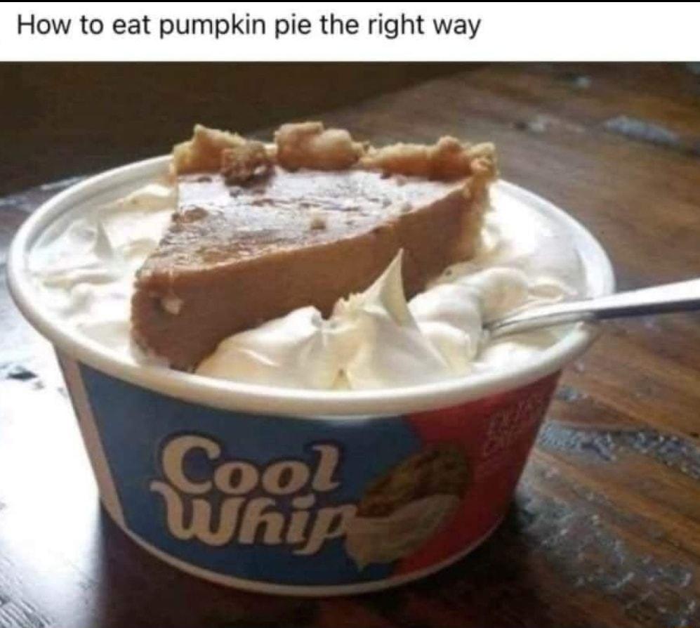 How to eat pumpkin pie the right way