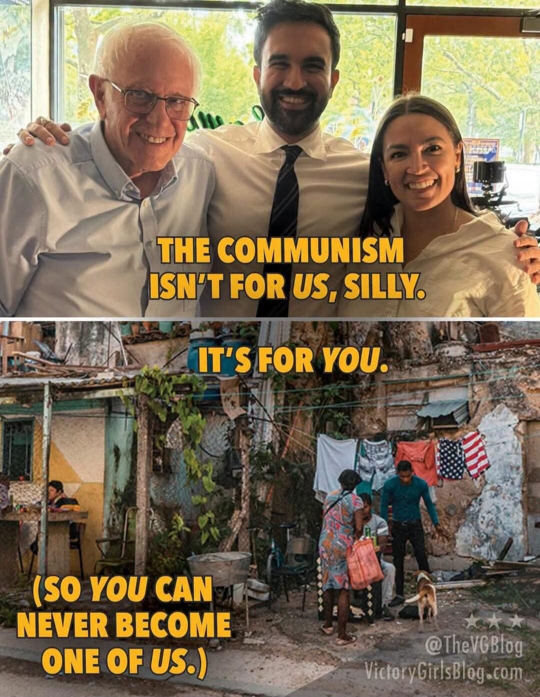 THE COMMUNISM ISN'T FOR US, SILLY. IT'S FOR YOU. (SO YOU CAN NEVER BECOME ONE OF US.)
