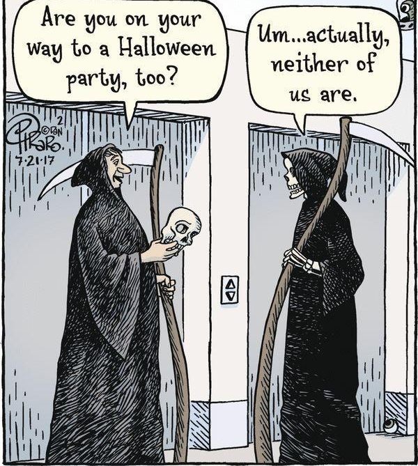 BIZARROCOM Facebookcom BizarroComict il King s Are you on your way to a Halloween Unmactually veither of ue are