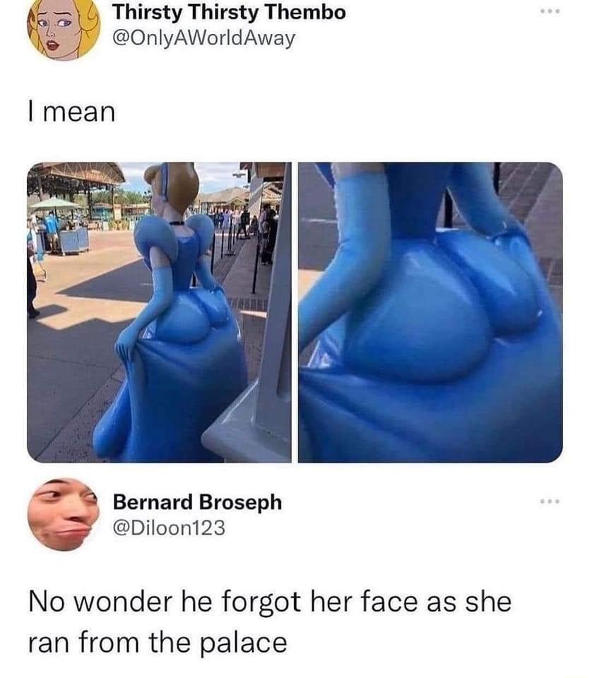 Thirsty Thirsty Thembo OnlyAWorldAway Bernard Broseph W Diloont23 No wonder he forgot her face as she ran from the palace
