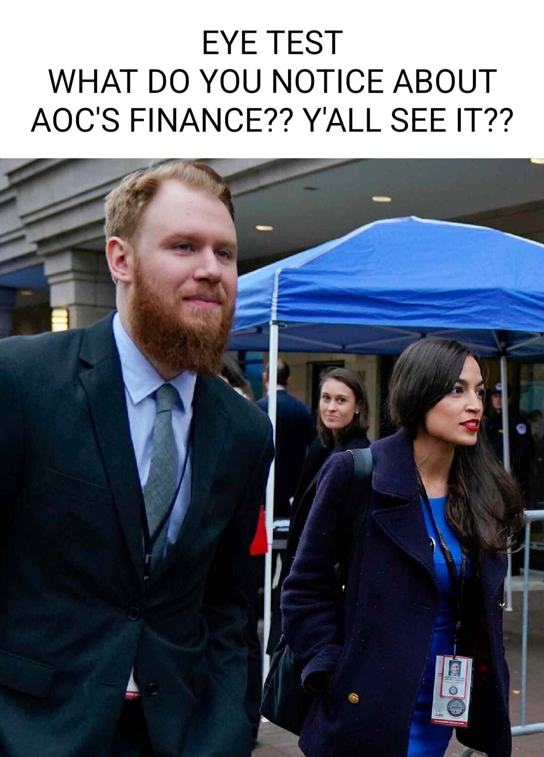 EYE TEST WHAT DO YOU NOTICE ABOUT AOCS FINANCE YALL SEE IT