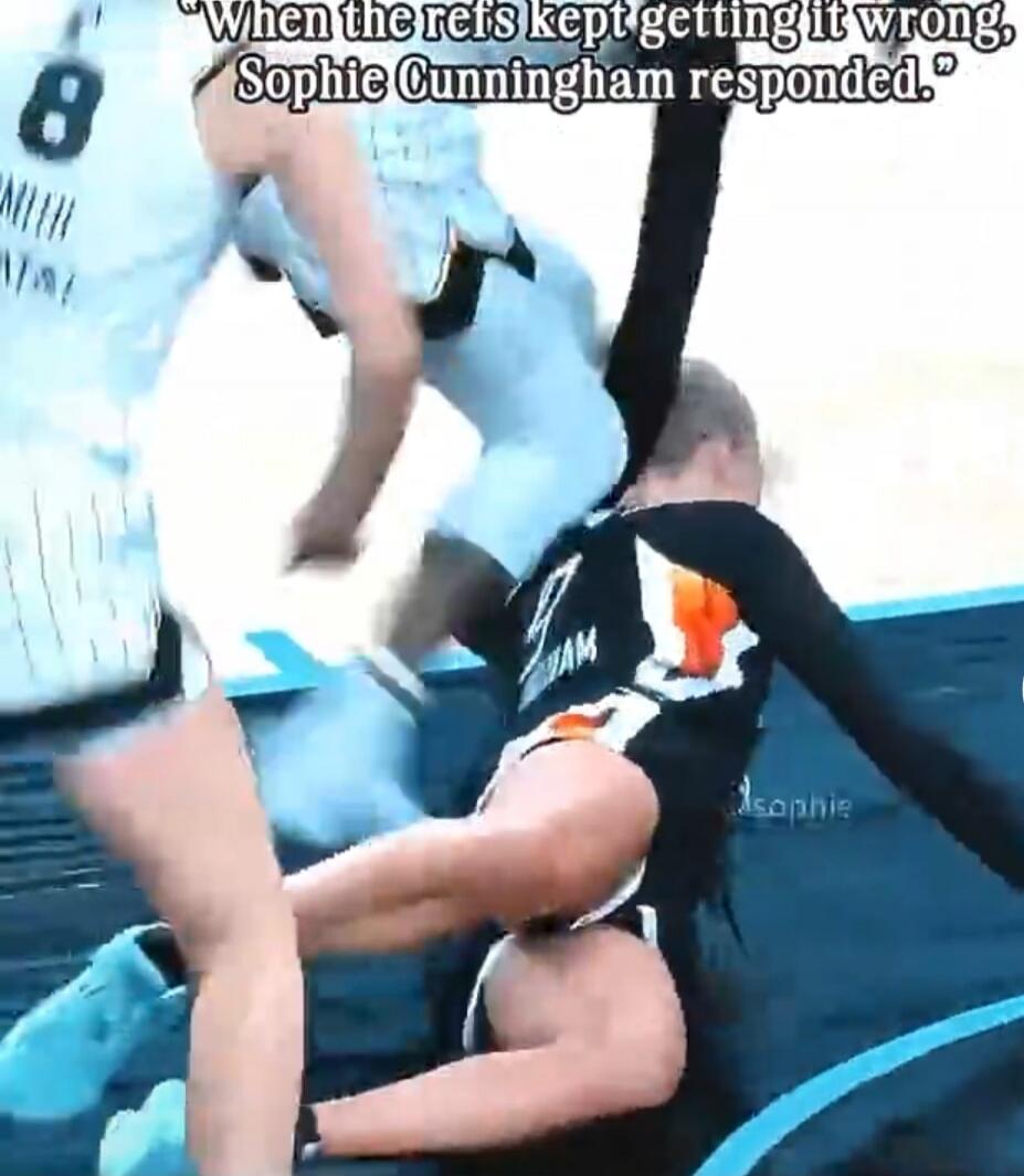 When the refs kept getting it wrong, Sophie Cunningham responded.