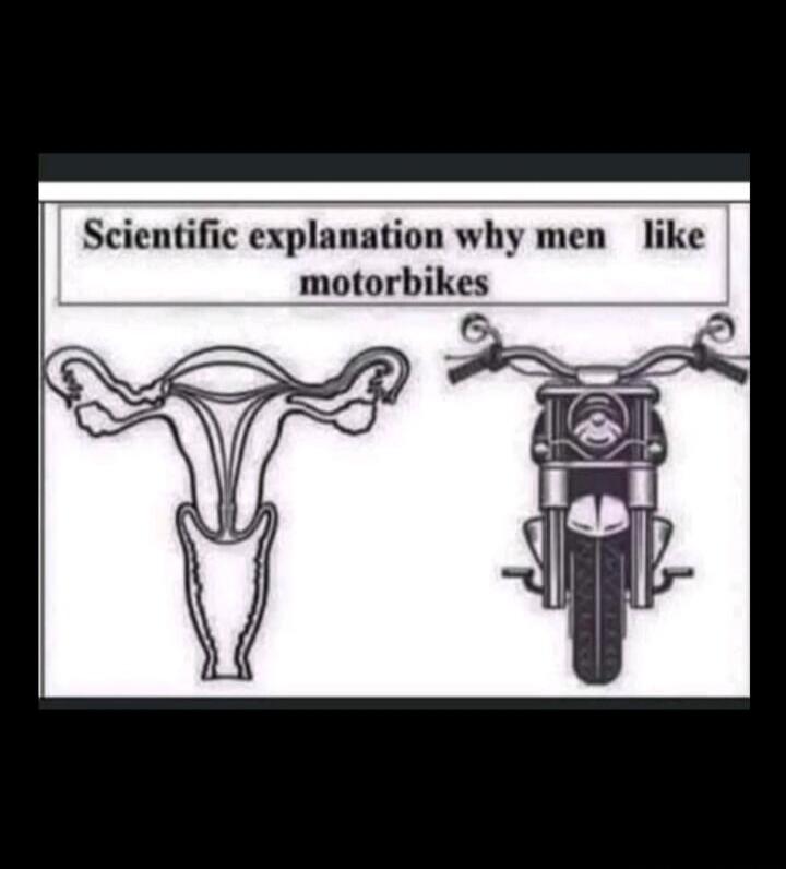 Scientific explanation why men like motorbikes