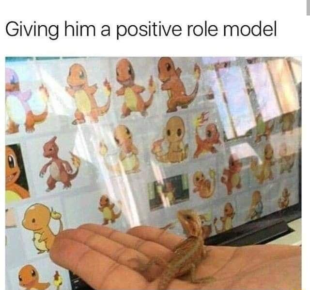 Giving him a positive role model