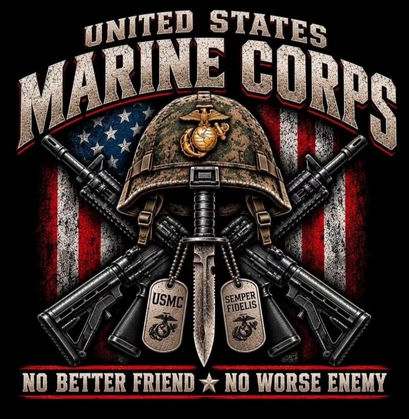 UNITED STATES MARINE CORPS USMC SEMPER FIDELIS NO BETTER FRIEND NO WORSE ENEMY