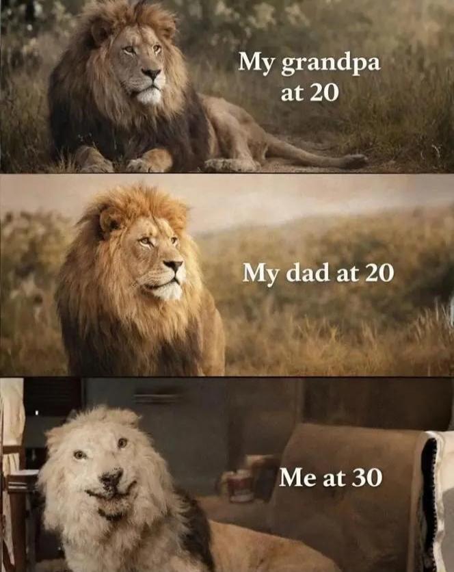 My grandpa at 20 My dad at 20 Me at 30
