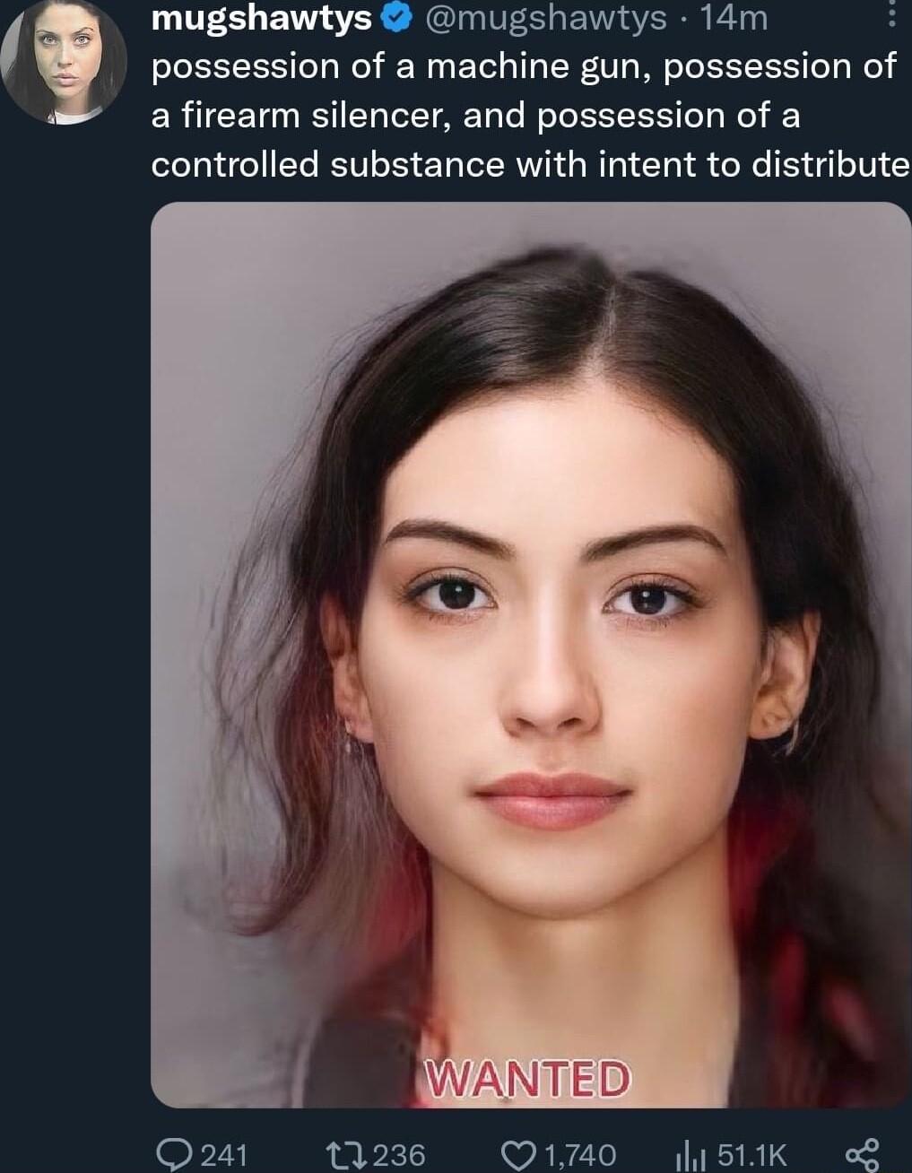 possession of a machine gun possession of ERICETGSTELCETAET LR GESEEN L controlled substance with intent to distribute mugshawtys mugshawtys 14m Q241 11236 Q1740 1511K o8