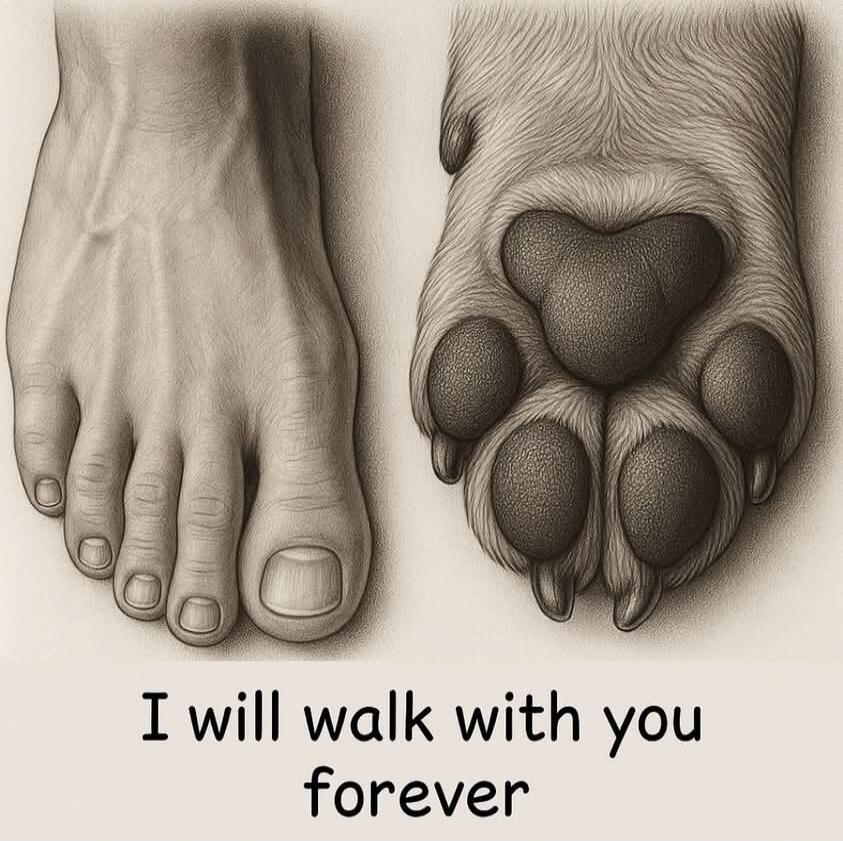 I will walk with you forever