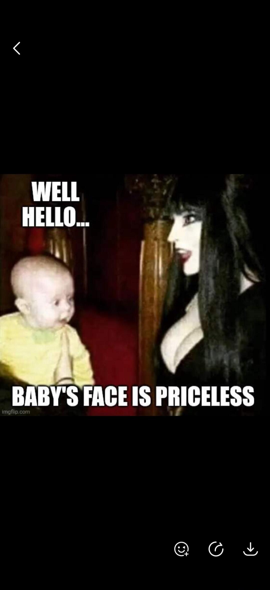 WELL HELLO... BABY'S FACE IS PRICELESS