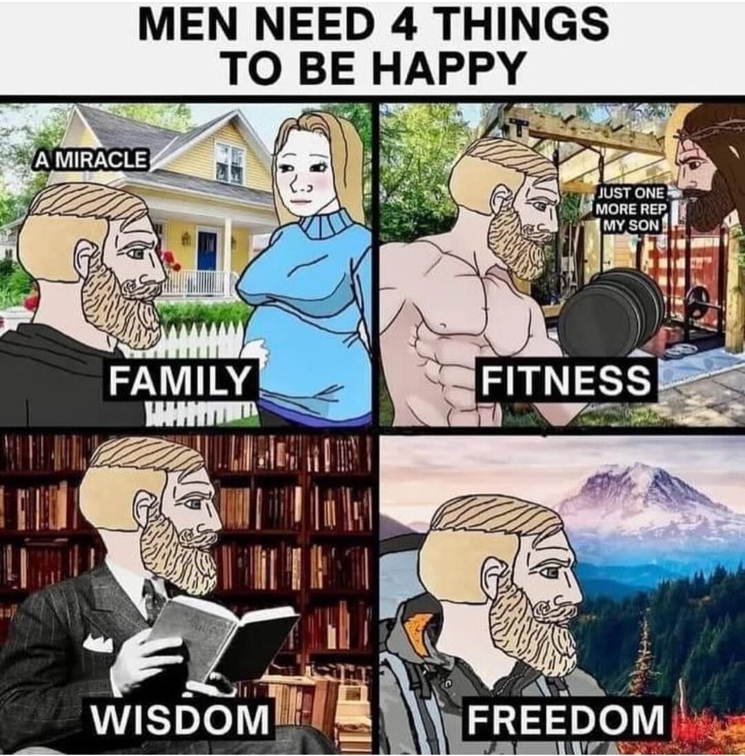 MEN NEED 4 THINGS