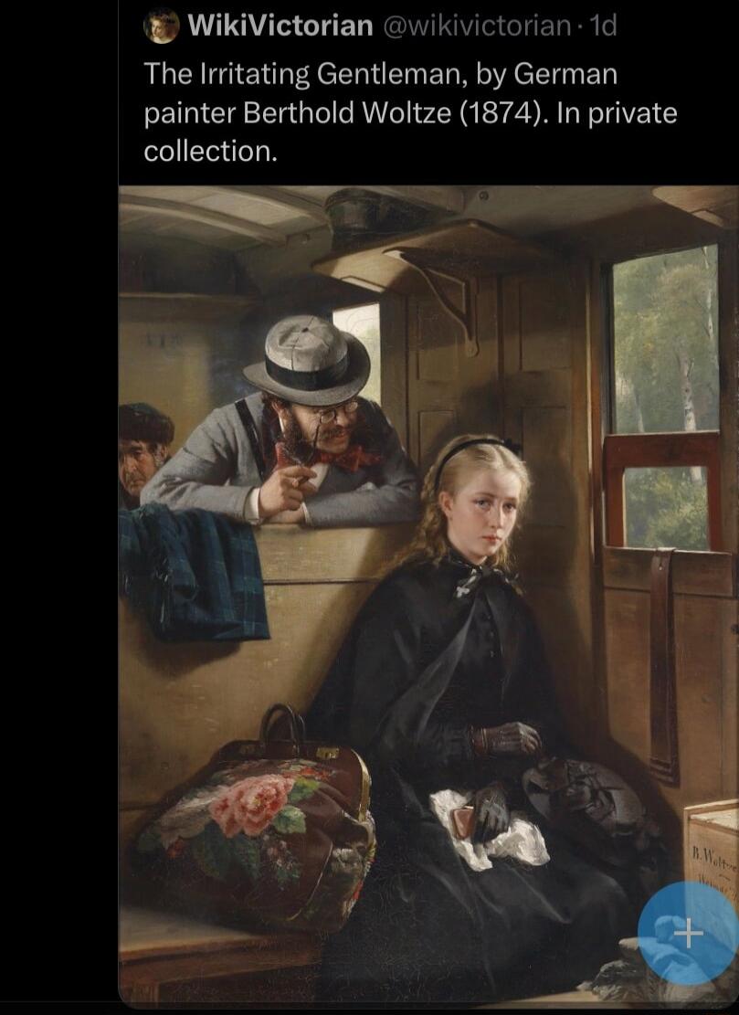 WikiVictorian wikivictorian 1d The Irritating Gentleman by German painter Berthold Woltze 1874 In private collection