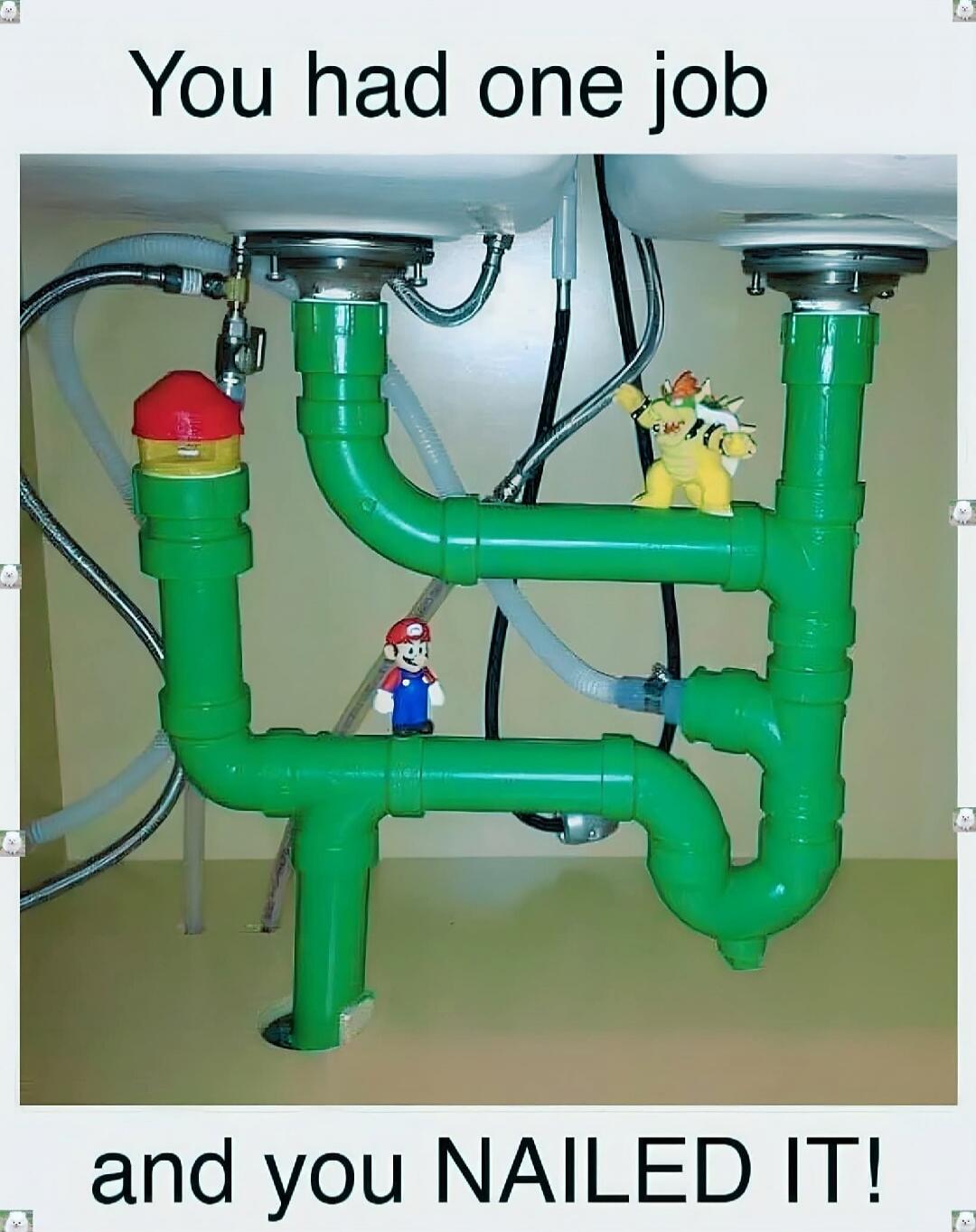 You had one job

and you NAILED IT!