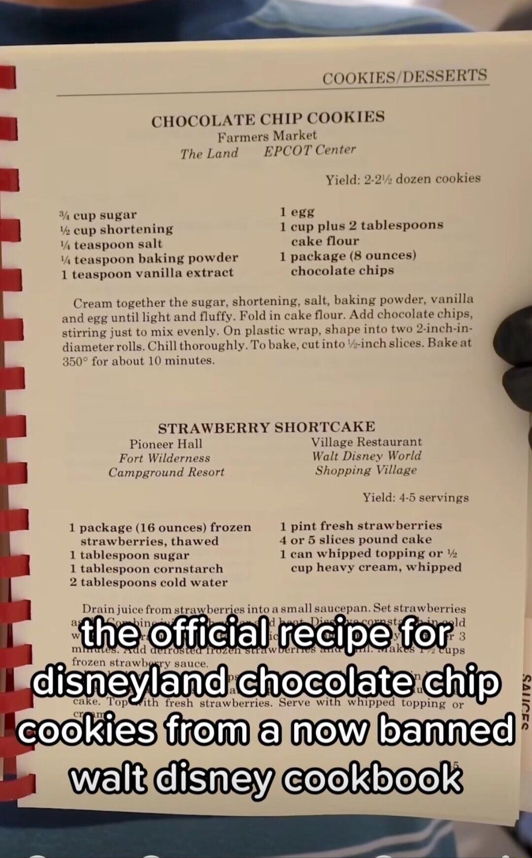 4 cup sugar 1egk i cup shortening 1 cup plus 2 tablespoons 4 teaspoon salt cake flour 4 tenspoon baking p 1 tewspoon vanilla extract Cream together the sugar shortening salt baking powder vanilla st light and Ny Fold in cake flour Add chocolatec On plastic wrap shape into oroughly To bakecut into Ueinch slices B 350 for about 10 minutes STRAWBERRY SHORTCAKE Pioneer Hall Village Restaurant Fort Wil