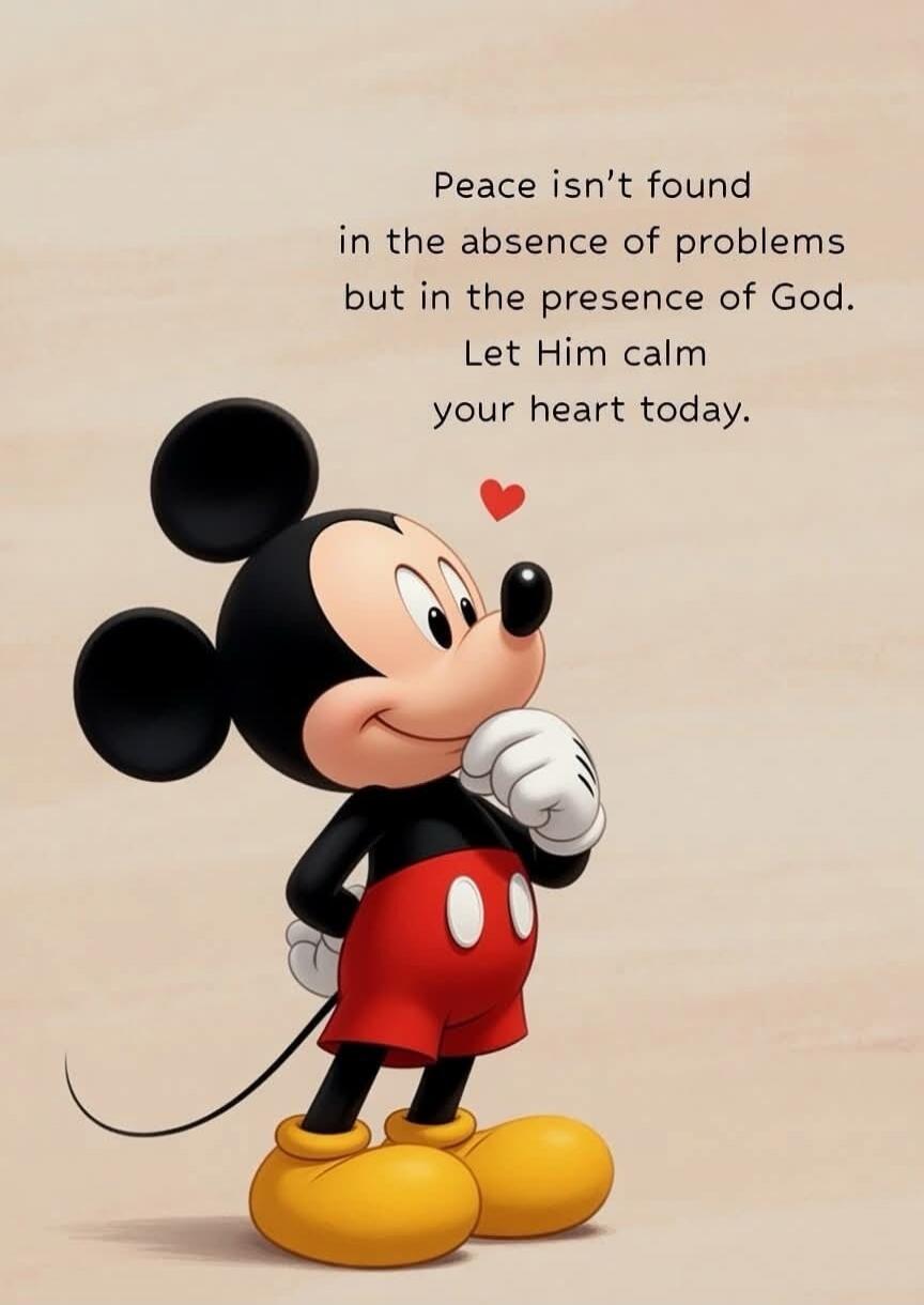 Peace isn't found in the absence of problems but in the presence of God. Let Him calm your heart today.