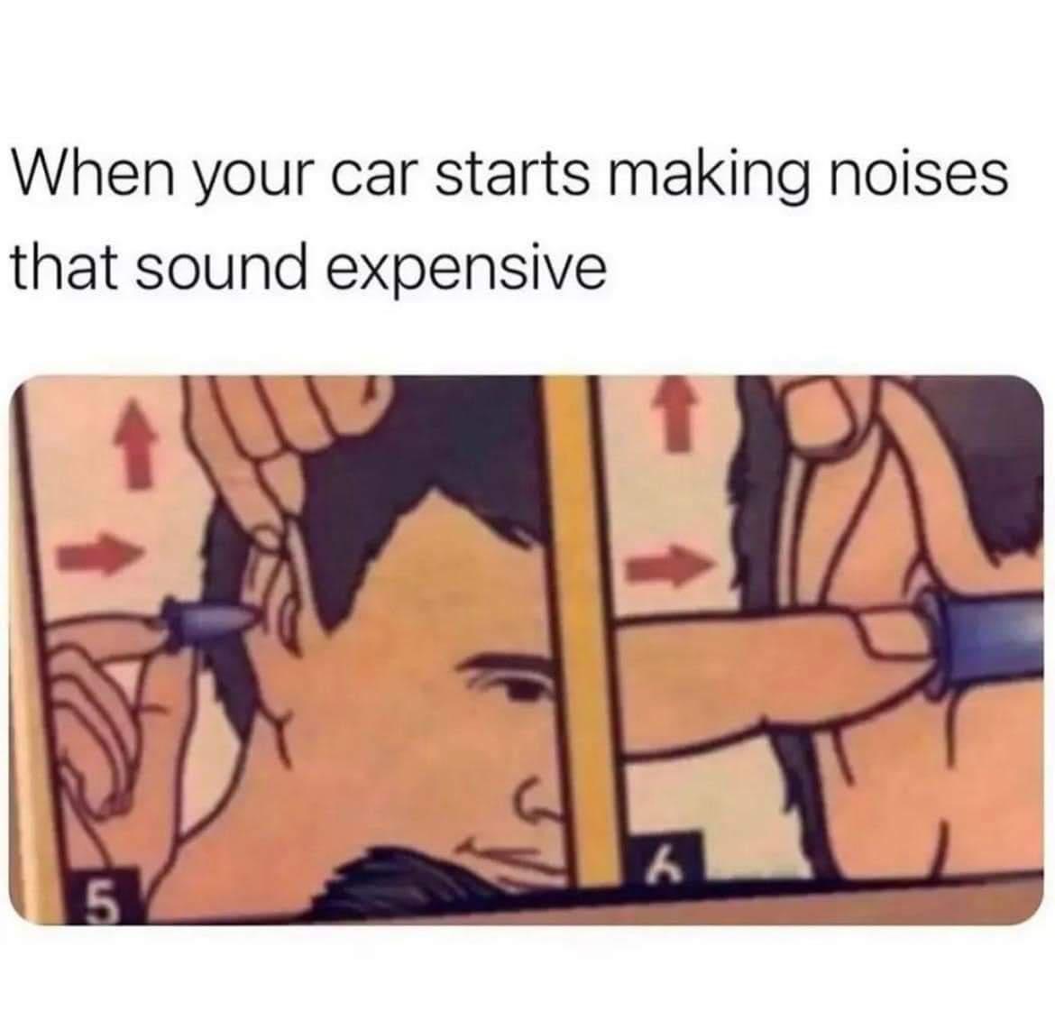 When your car starts making noises that sound expensive
