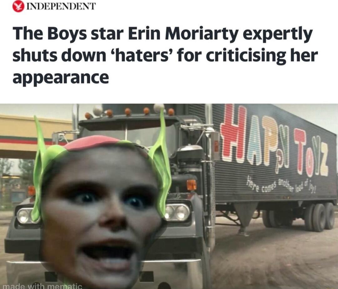 The Boys star Erin Moriarty expertly shuts down haters for criticising her appearance