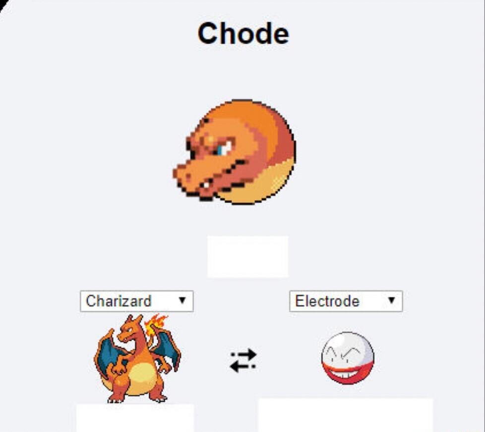 Chode Charizard v Electiode v