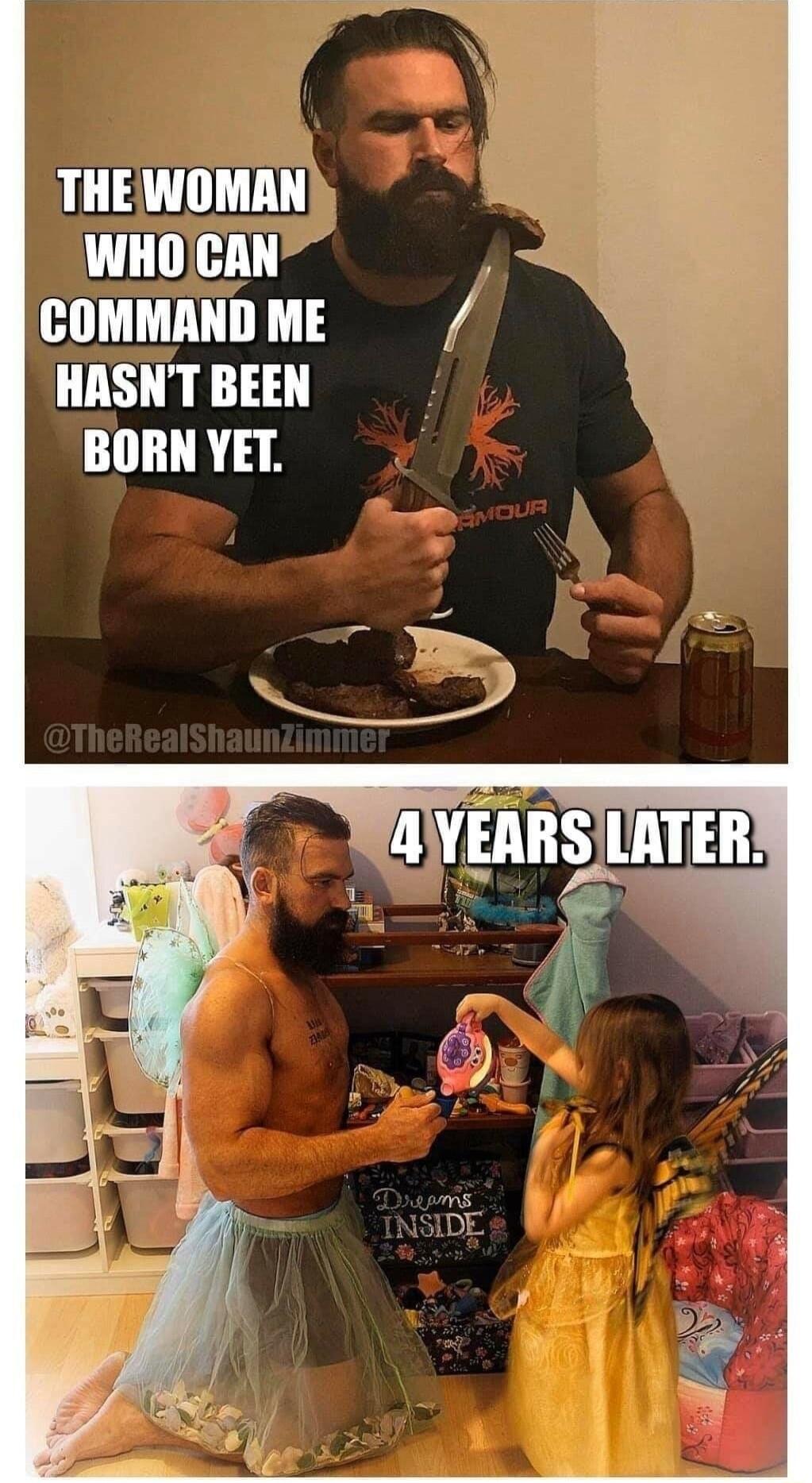 THEWOMAN WHOCAN COMMAND ME HASNT BEEN BORN YET