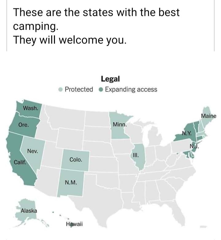 These are the states with the best camping They will welcome you Legal Protected Expanding access 6