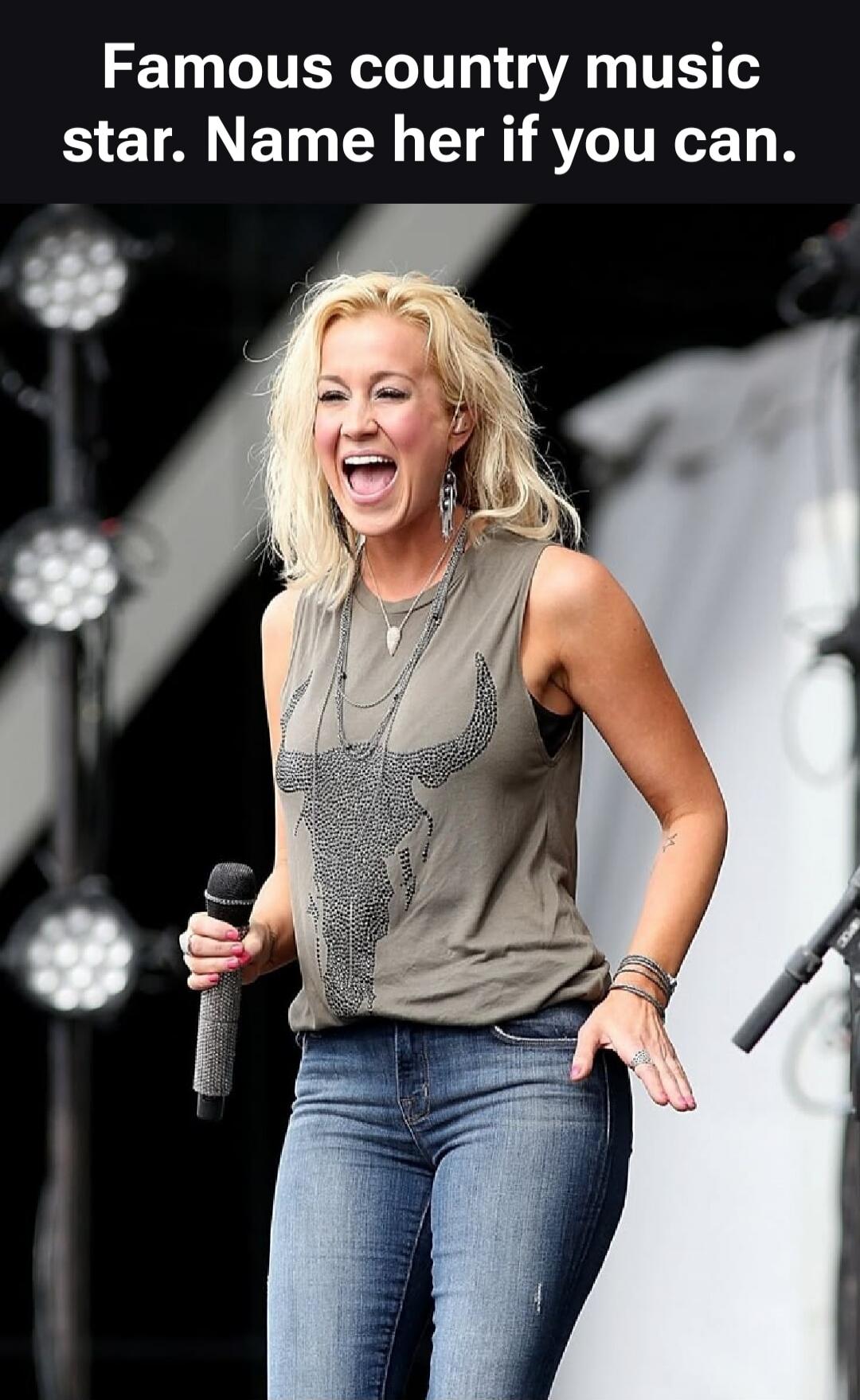 Famous country music star. Name her if you can.