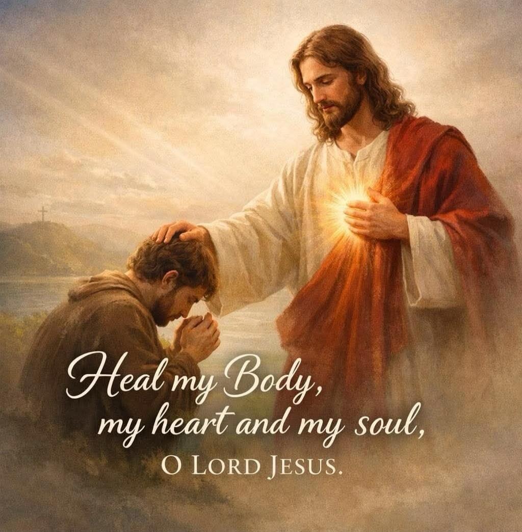 Heal my Body, my heart and my soul, O LORD JESUS.