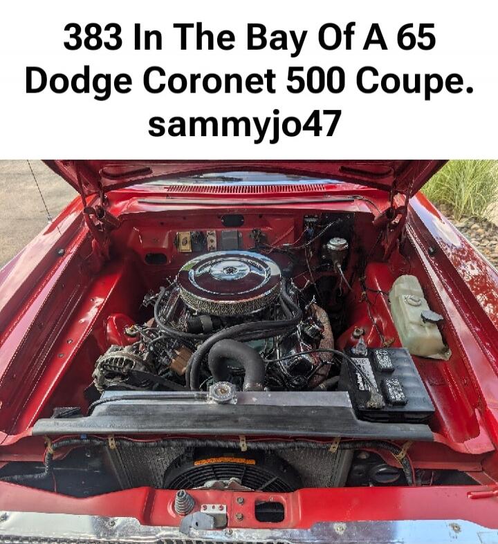 383 In The Bay Of A 65 Dodge Coronet 500 Coupe. sammyjo47