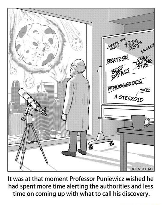 It was at that moment Professor Puniewicz wished he had spent more time alerting the authorities and less time on coming up with what to call his discovery
