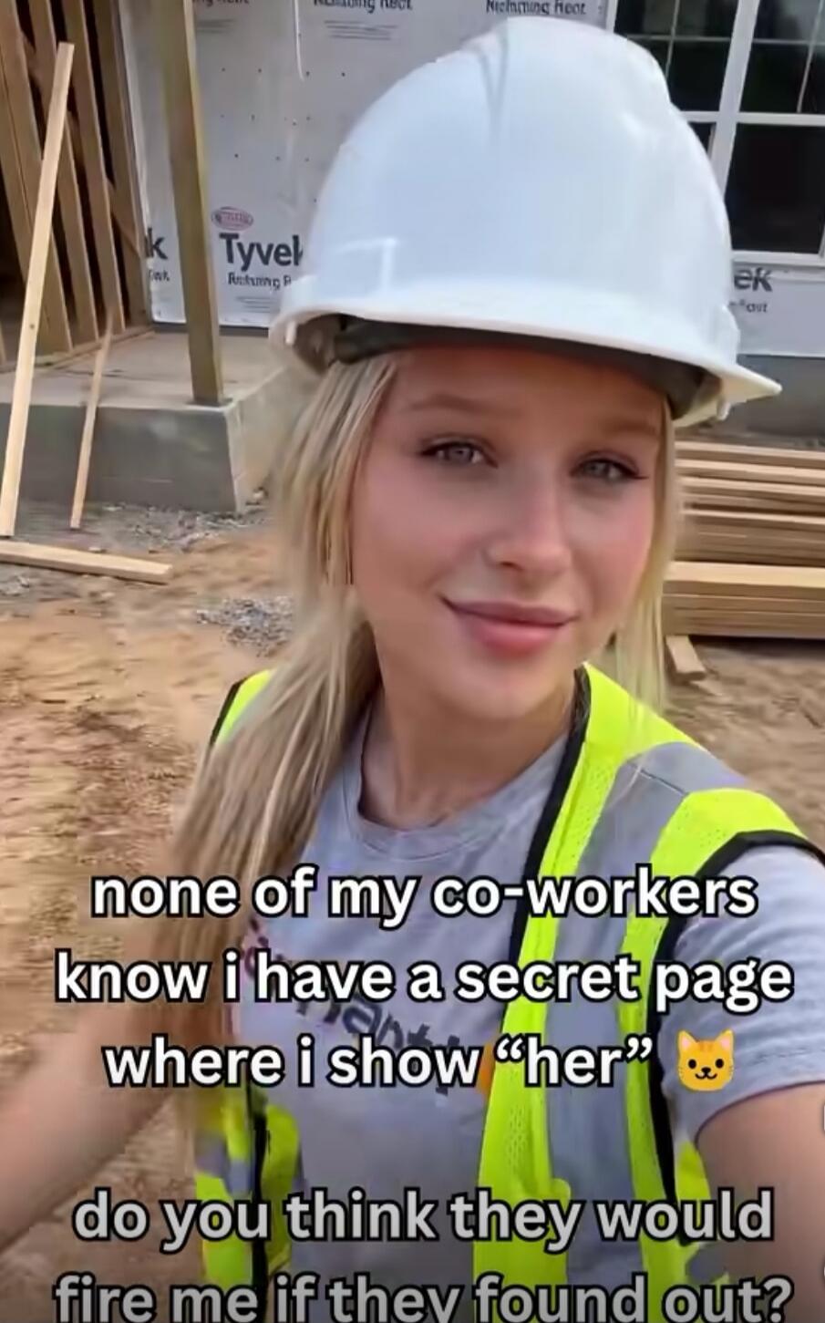none of my co-workers know i have a secret page where i show 