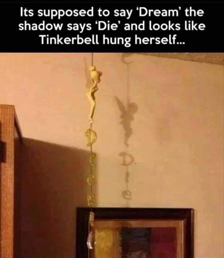 Its supposed to say Dream the shadow says Die and looks like EL UGy oT W TV T3 TT 71