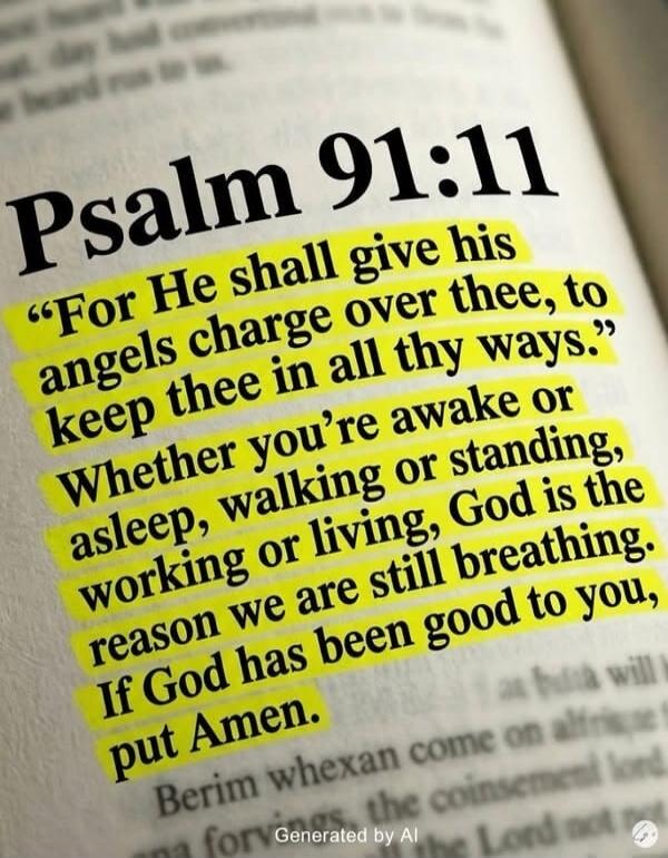 Psalm 91:11
