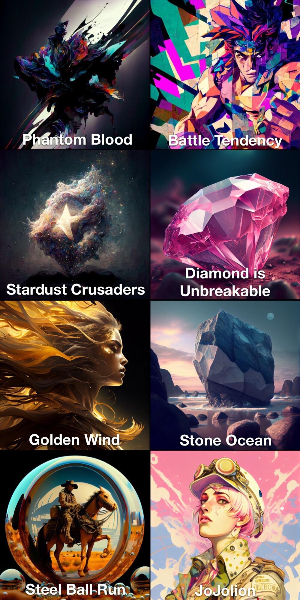 DIET L LS Stardust Crusaders Unbreakable N i Stone Ocean