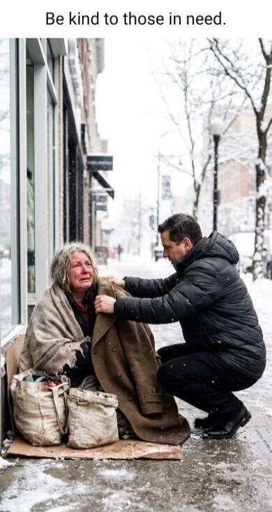 Be kind to those in need.