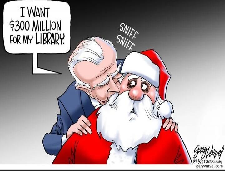 I want $300 million for my library. Sniff Sniff