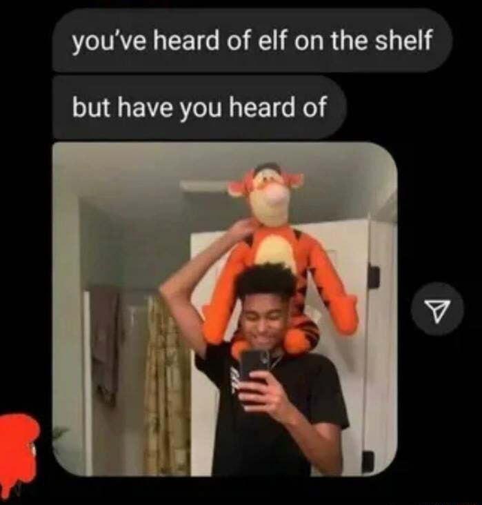 youve heard of elf on the shelf but have you heard of