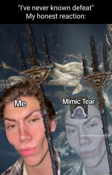 Ive never known defeat My honest reaction