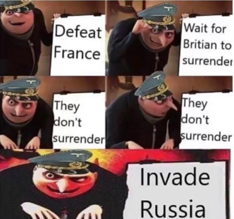 Wait for Britian to surrender